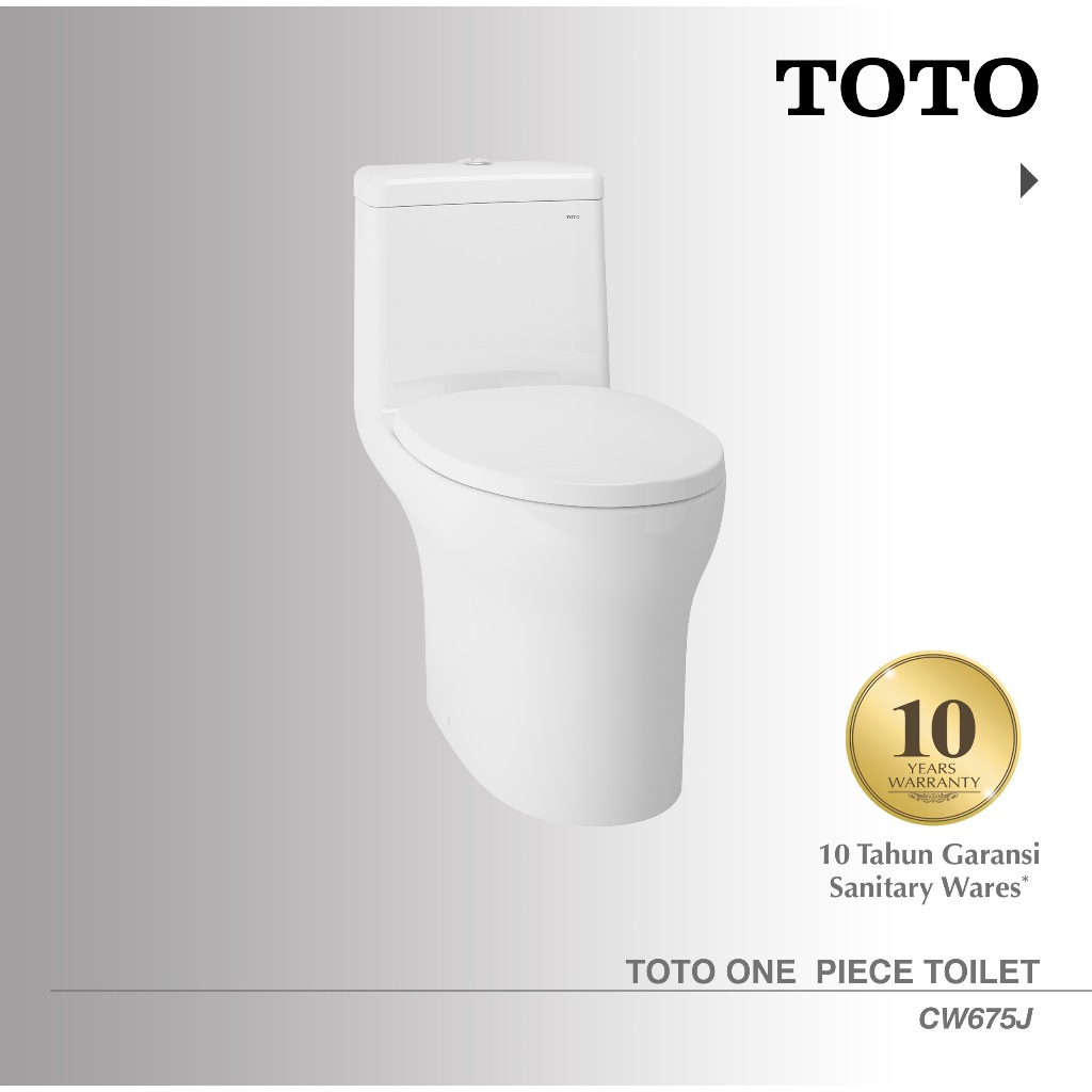 TOTO One Piece Toilet Dual Flush S-Trap CW675J | Kloset Duduk