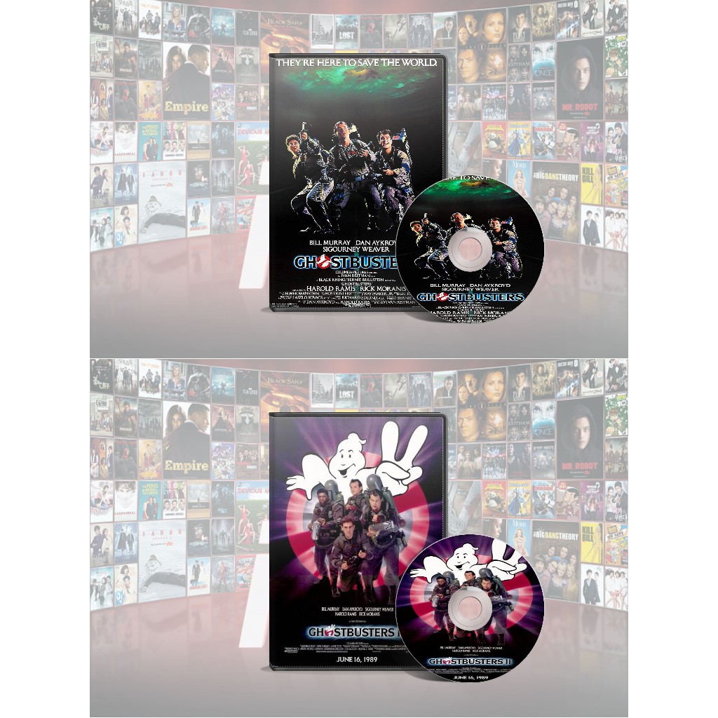 DVD Ghostbusters (1984) + DVD Ghostbusters II (1989)