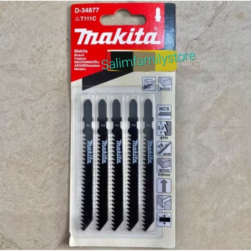 Mata Jigsaw Mata Gergaji Kayu Triplek Jig Saw Blade Makita T111C ( 1 pcs )