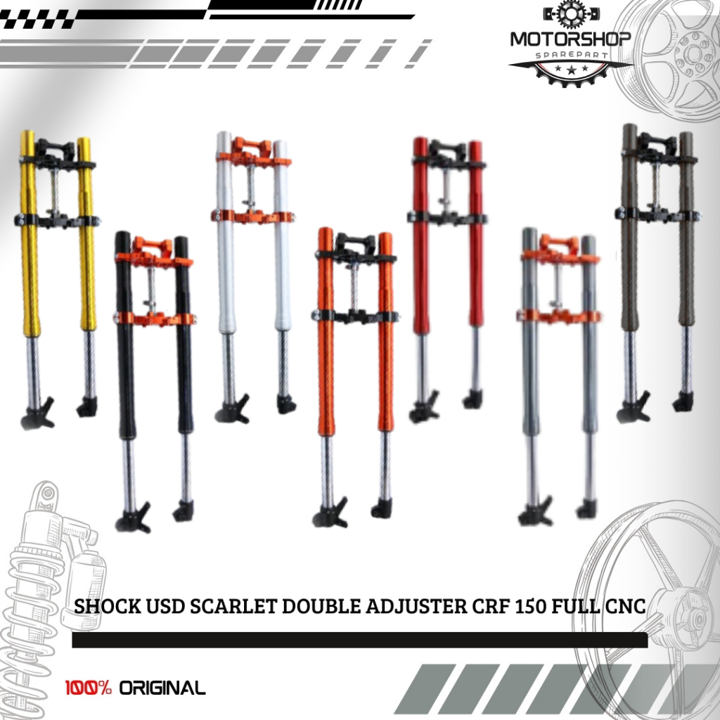 Shock Usd CRF 150 { Double Adjuster } Scarlet
