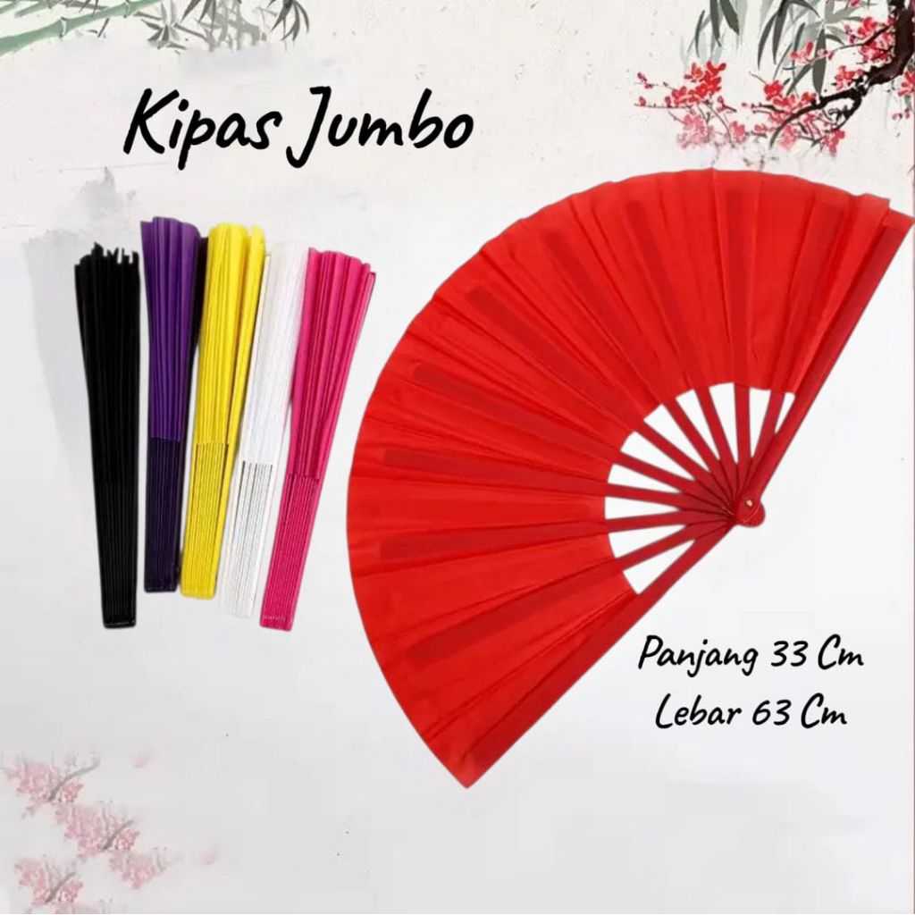 KIPAS LIPAT JUMBO/KIPAS TARI TRADISIONAL/KIPAS LIPAT PREMIUM/KIPAS TANGAN BUNYI KEPREK