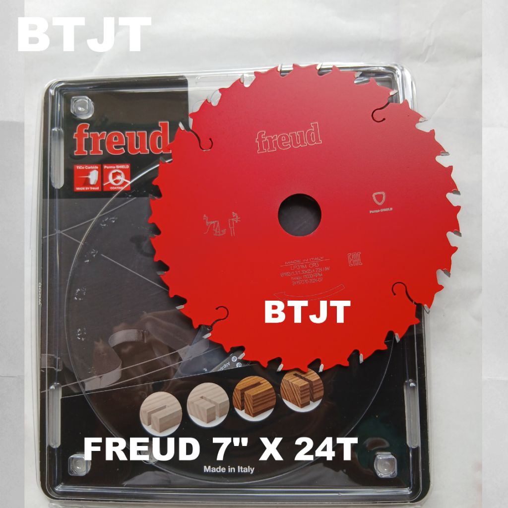 FREUD PISAU GERGAJI CIRCULAR SAW BLADE 7" X 24 T GIGI FREUD ITALY