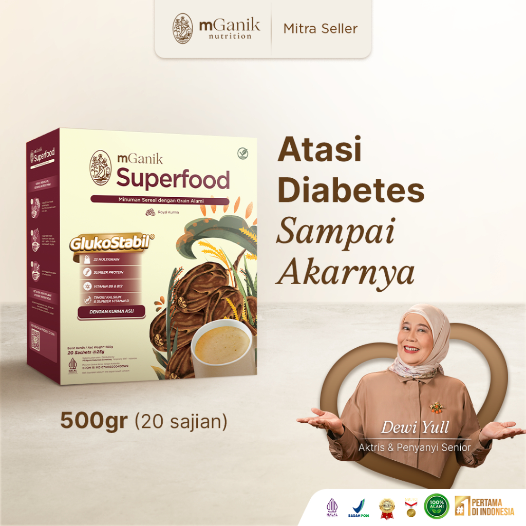 Mganik Super Food - 1 box Makanan Diet Sehat Penderita Gula Darah Tinggi Diabetes  di Kota Makassar