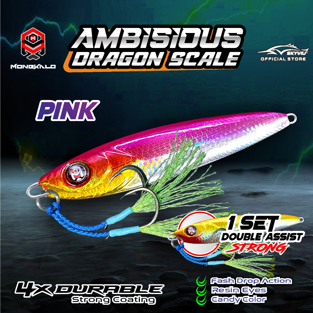 Mongkalo Ambisious Sisik-Kecil noGID noMotif Candy 60 Pink