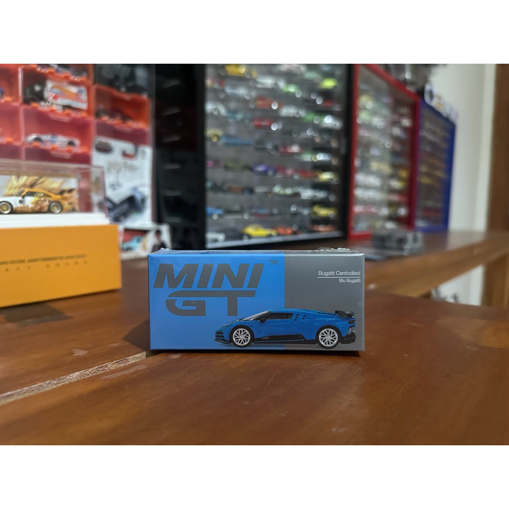 Mini GT Bugatti Centodieci Blu Bugatti (Seal)