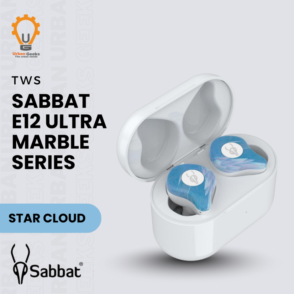 Sabbat E12 Ultra Star Cloud Marble Stone TWS Headset 5.0 Qualcomm Aptx