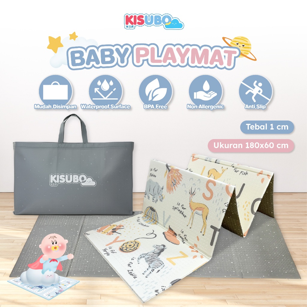 KISUBO XPE Playmat Alas Sholat Ibadah Sajadah Serbaguna Alas Bermain Anak