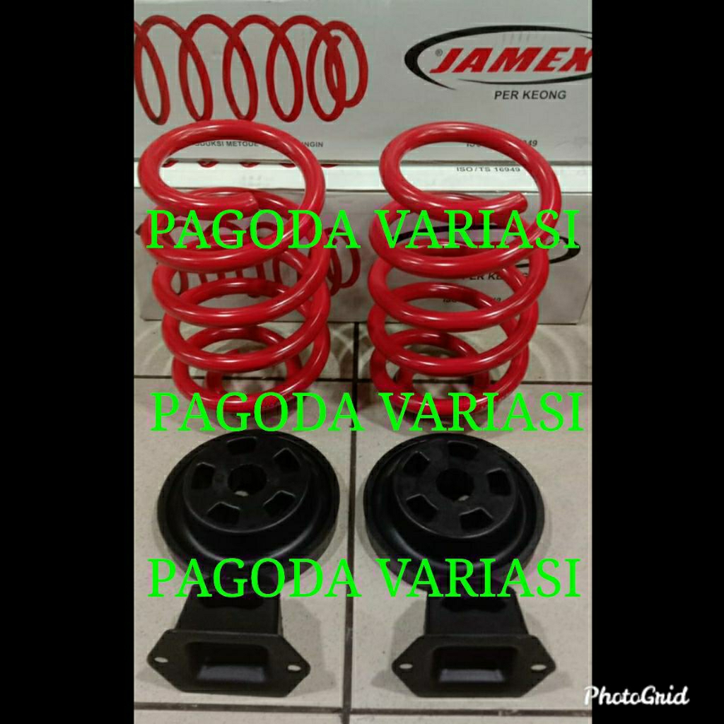 PER KEONG CEPER LOWERING SPRING JAMEX AVANZA /XENIA LAMA 2004-2011 BLK