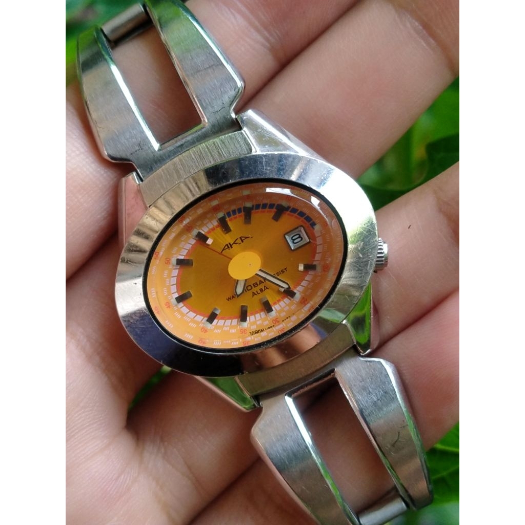 AKA ALBA Orange Dial Cantikk Kekinian