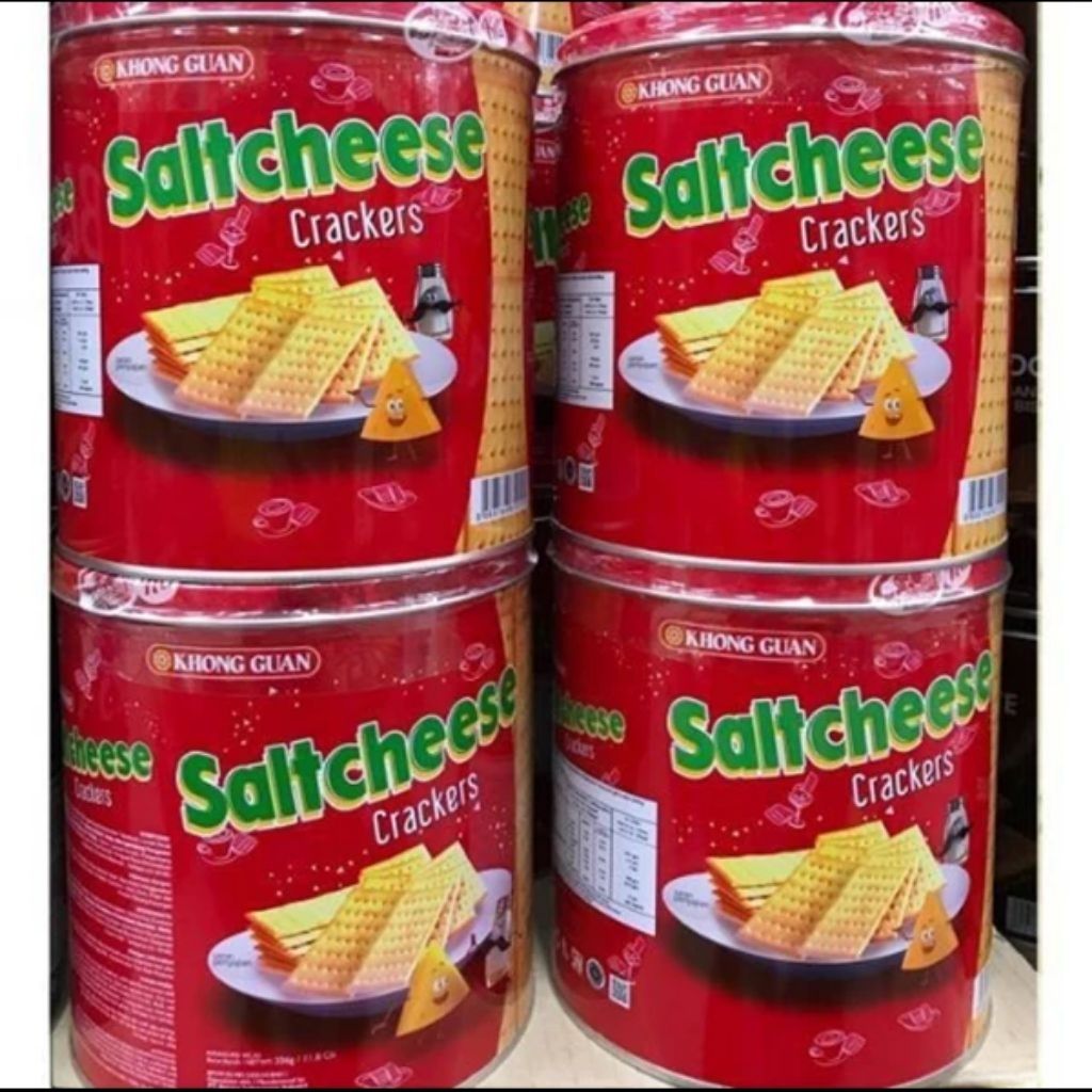 Khong Guan Saltcheese 336gr Kaleng / Khong Guan Saltcheese 336gr