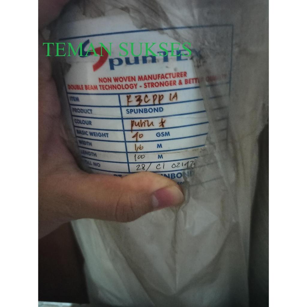 Kain Furing Puring Spunbond Tipis 40 GSM Lebar 160 Cm Putih Roll