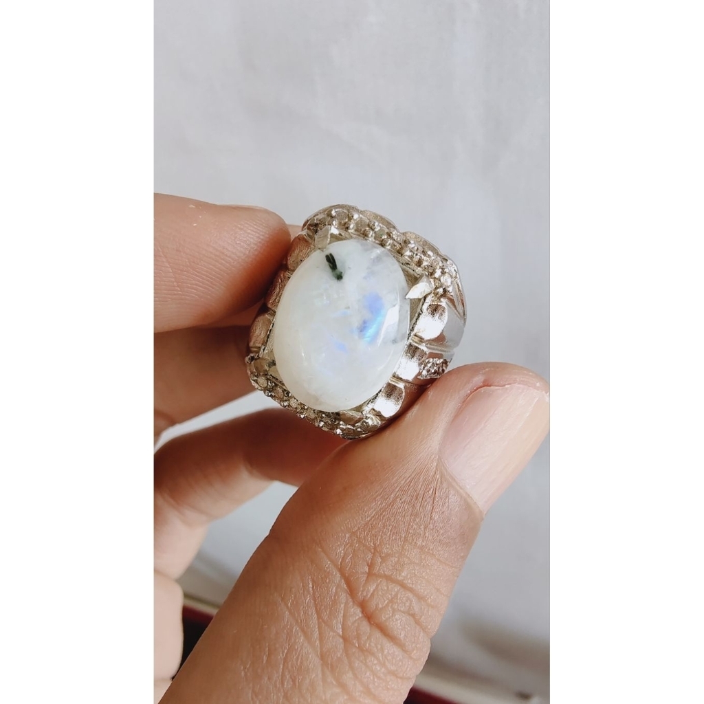 Natural Moonstone Biduri Bulan Air Laut Srilanka