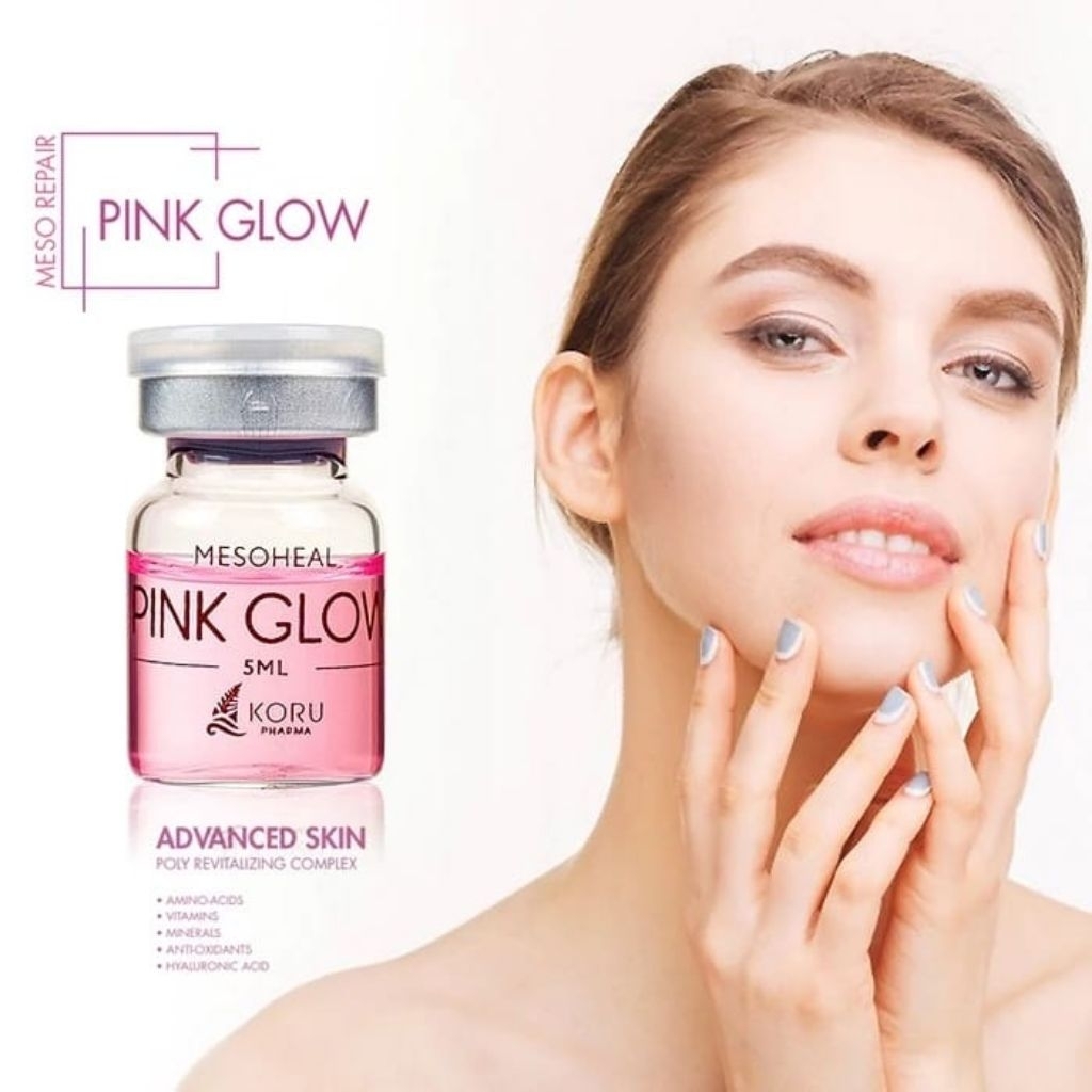 Pink glow skin booster || serum mesoheal pink Glow