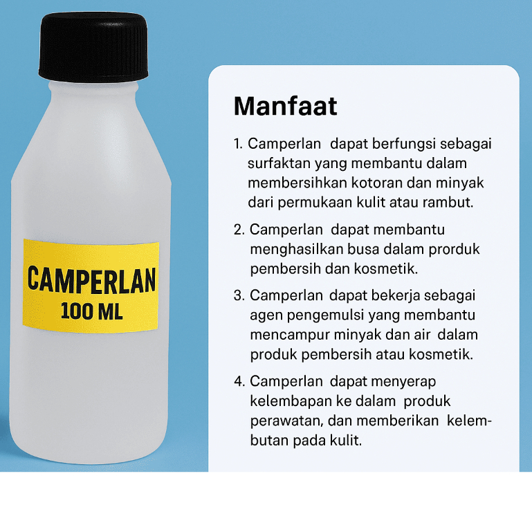 Camperland Cocamide Sabun 100 ml – Bahan Aktif Sabun Cair dan Shampoo