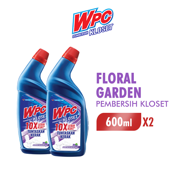 WPC Pembersih Toilet Biru Floral Botol 600 ml x2