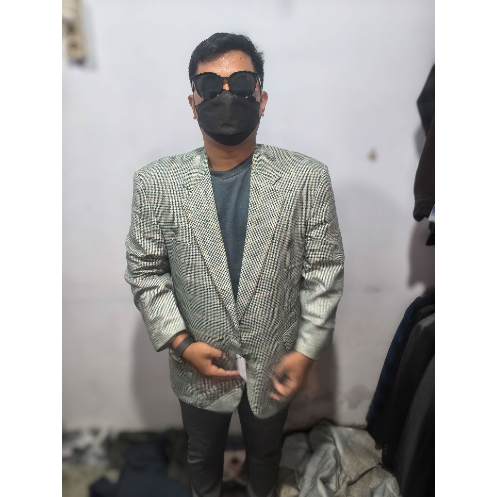 Jas Motif Pria size L 03  | Blazer Abstrak Pria | Jas Blazer Branded | Jas Nikah | Jas Kantor | Blaz