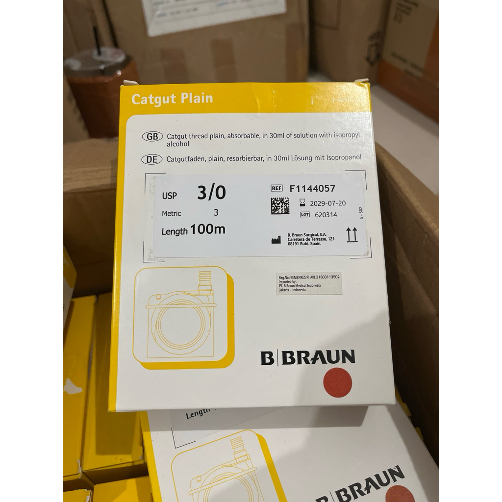 Catgut Plain 3/0 100meter Bbraun