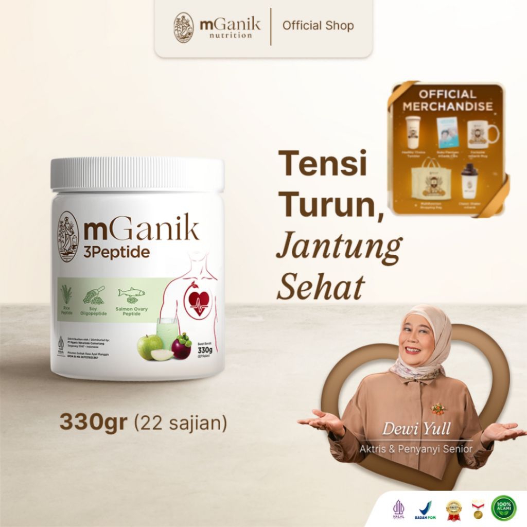 MGANIK 3PEPTIDE SUPLEMEN HIPERTENSI - MGANIK METAFIBER SUPLEMEN DIABETES