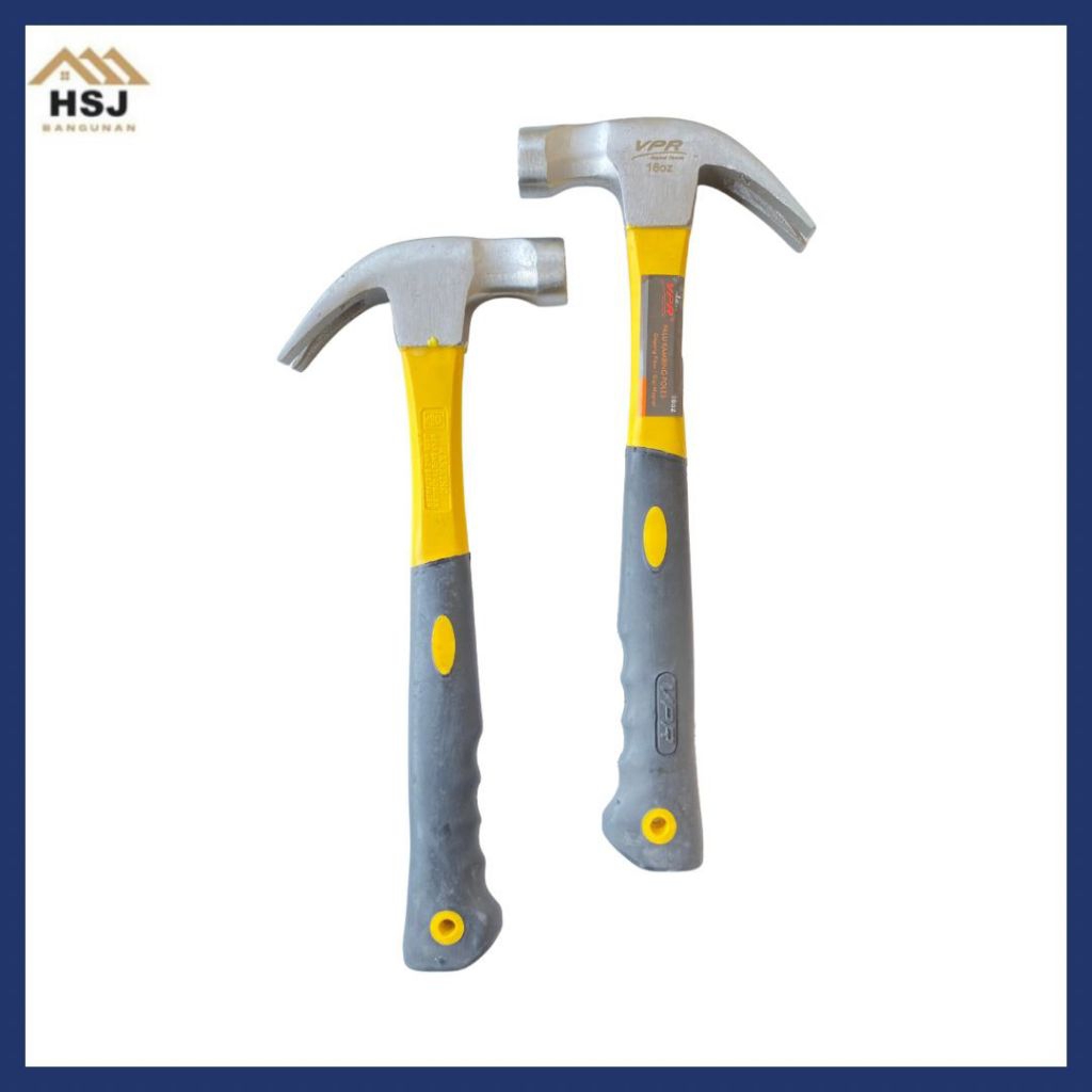 Palu Kambing Gerigi Gagang Fiber 16 Oz Palu VPR Original