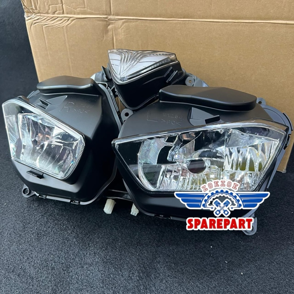 Lampu depan R25 komplit Headlamp R25 Reflektor R25 komplit Headlight lampu depan R25 komplit