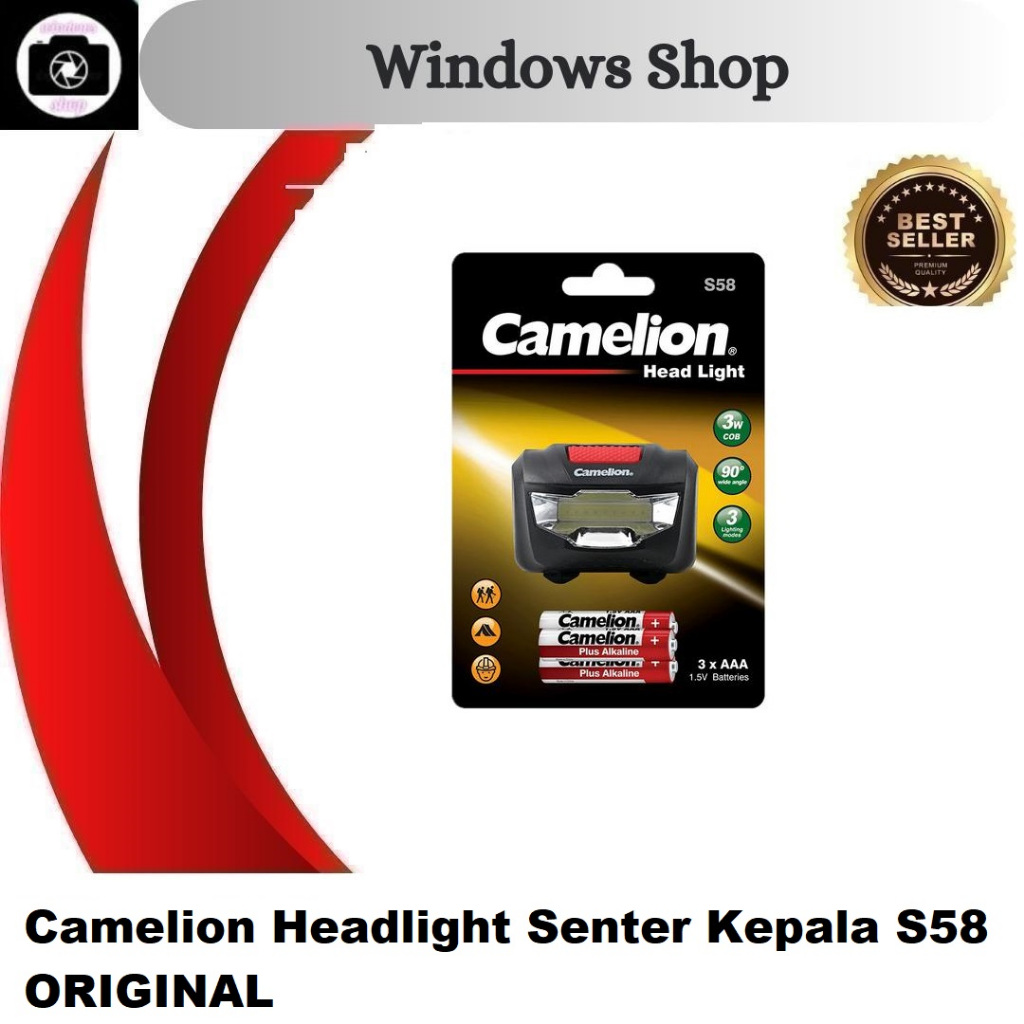 Senter Kepala Led Camelion Head Lamp LED 3W S58 | Head Lamp Camelion Led / Senter Kepala Camelion