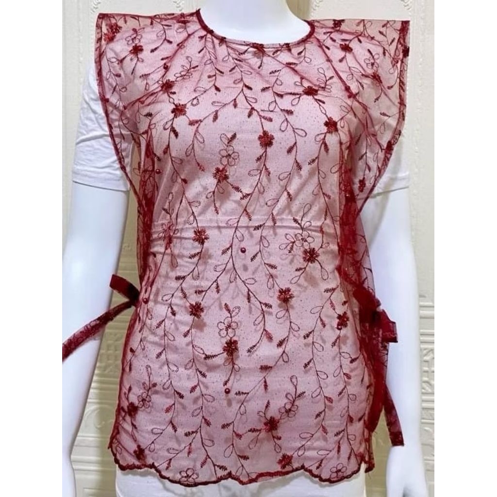vest tille tali brukat premium/vest tille tali Lace rompi tille/outer wanita rompi terbaru dan terla