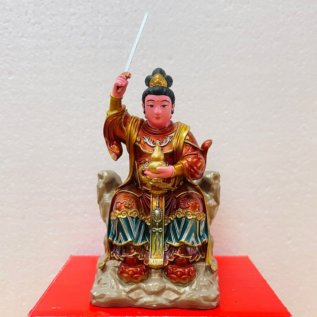 patung Dewi Jiu tian xuan ni  / kiu tian 4in bahan fiber