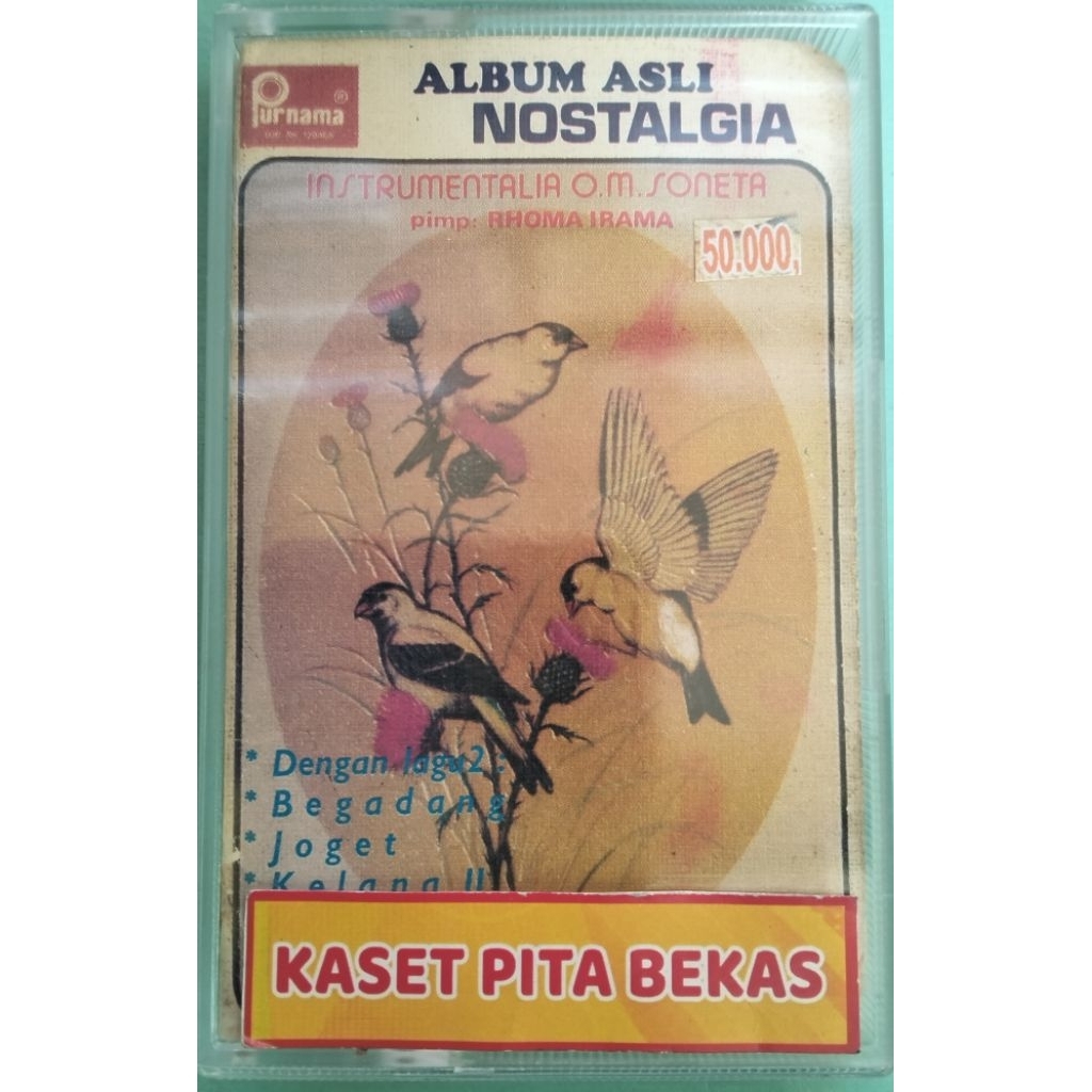 kaset pita bekas album asli nostalgia instrumen soneta
