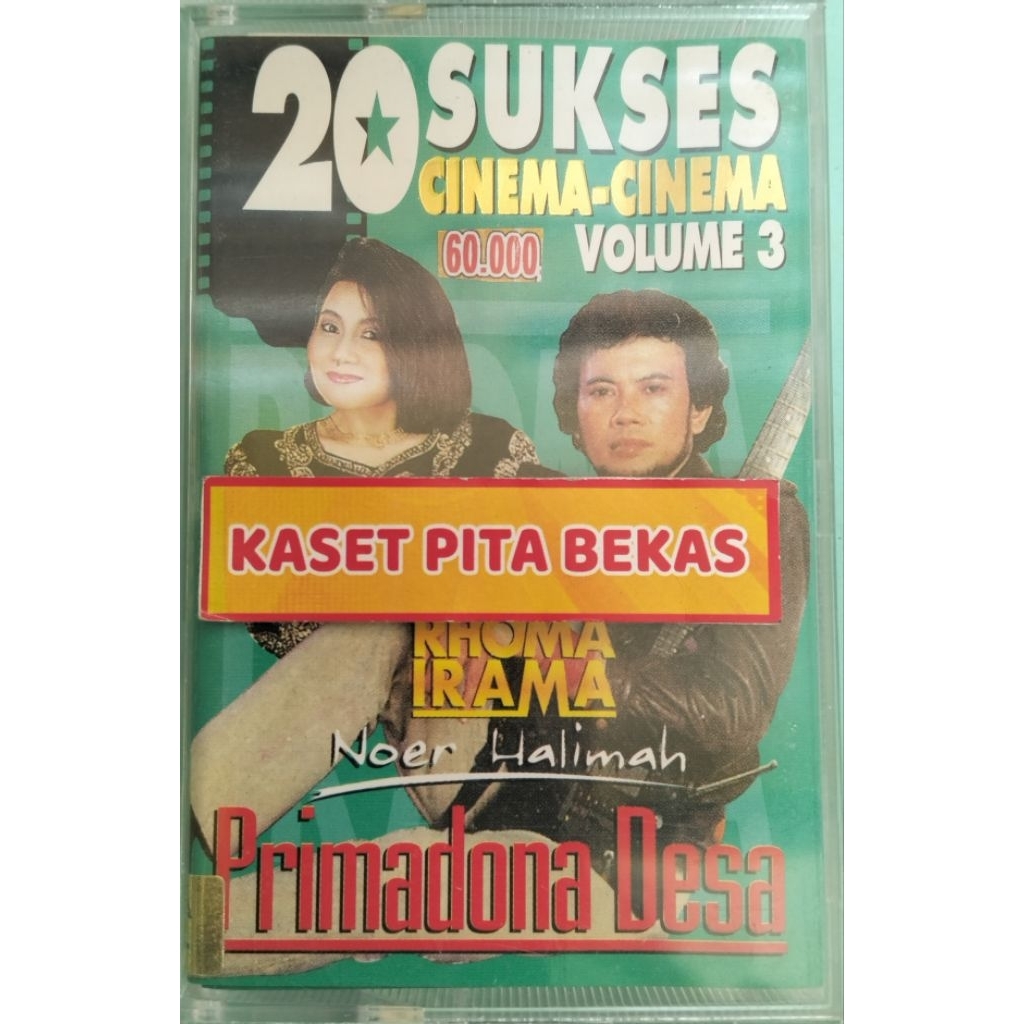kaset pita bekas Rhoma irama vs Noer Halimah vol 3