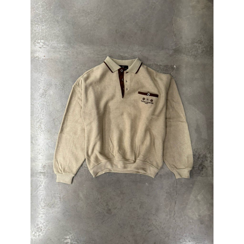 Preowned CLAUDIO VALENTINO Tan Sweatshirt