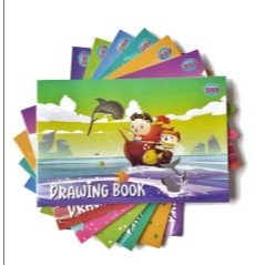 Buku Gambar Kiky Sidu Dodo A4 A3 Besar Karakter Animasi Buku Drawing Book