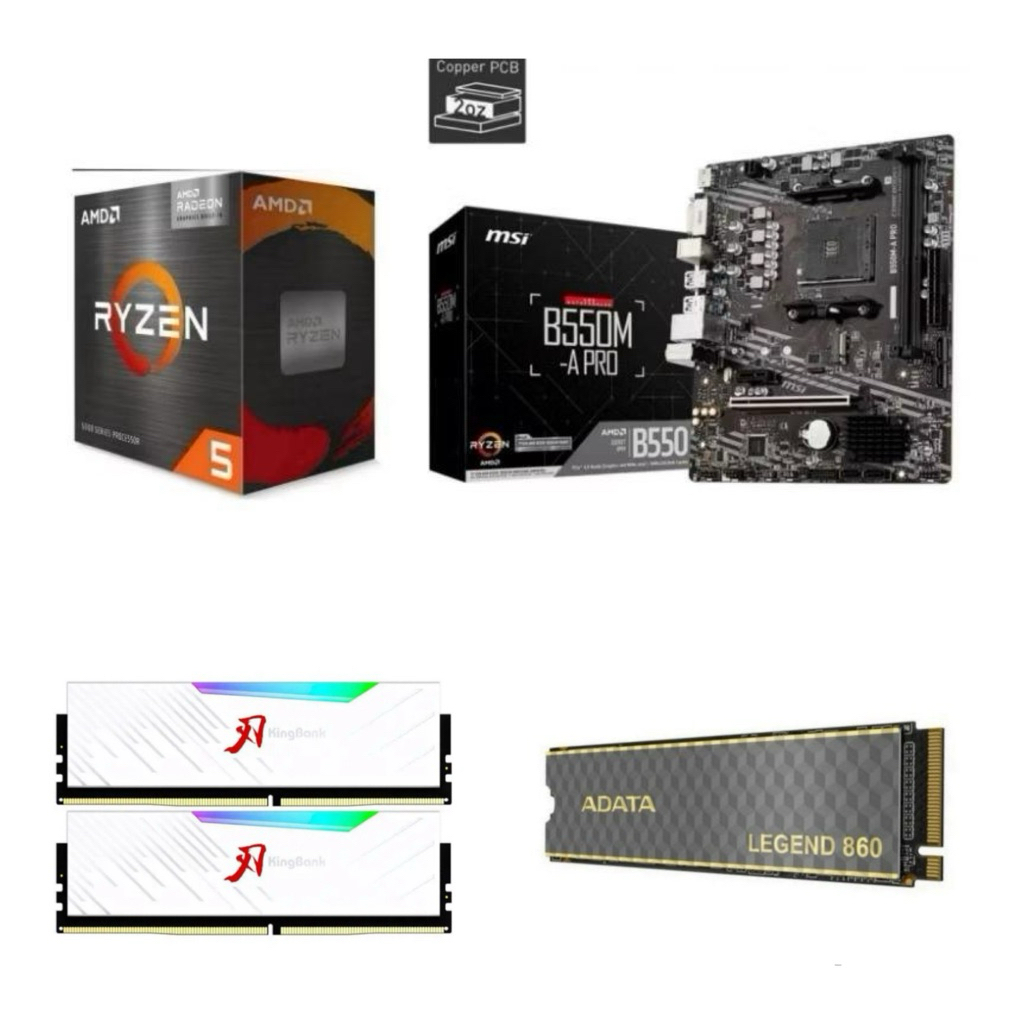 Paket Processor AMD RYZEN 5 5600X RAM DDR4 16GB NVME
