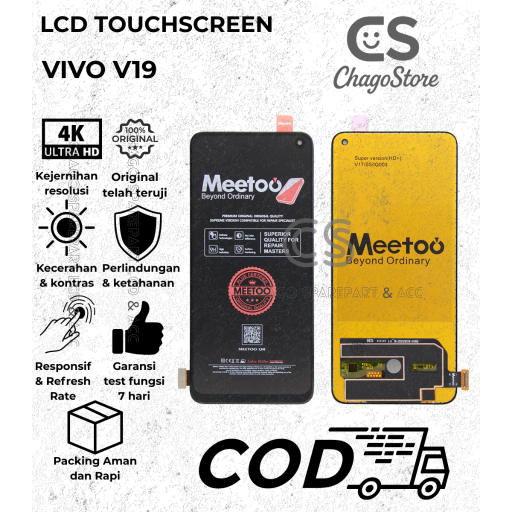 LCD TOUCHSCREEN VIVO V19 (NOT FINGERPRINT)  FULLSET