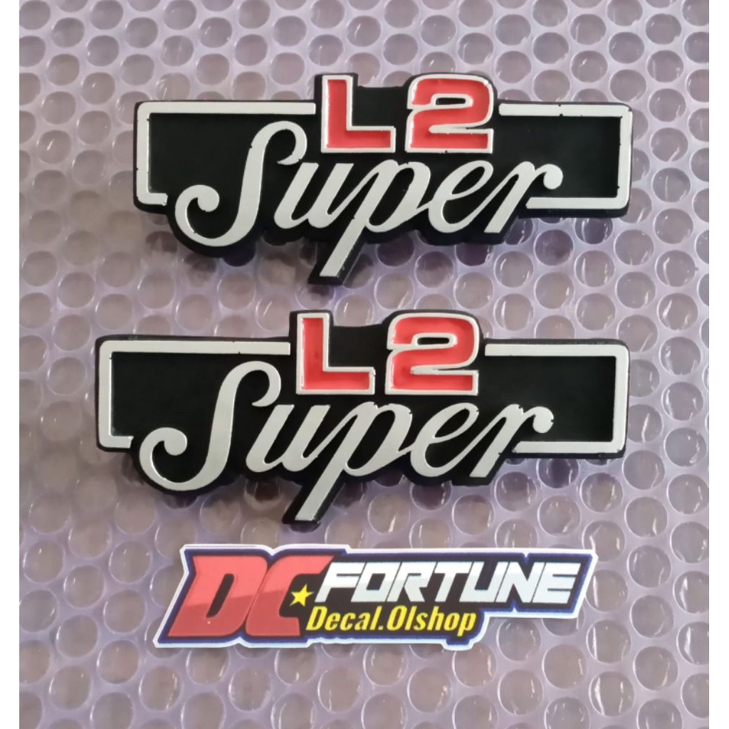 emblem yamaha L2 super merah logo bok aki yamaha L2 super