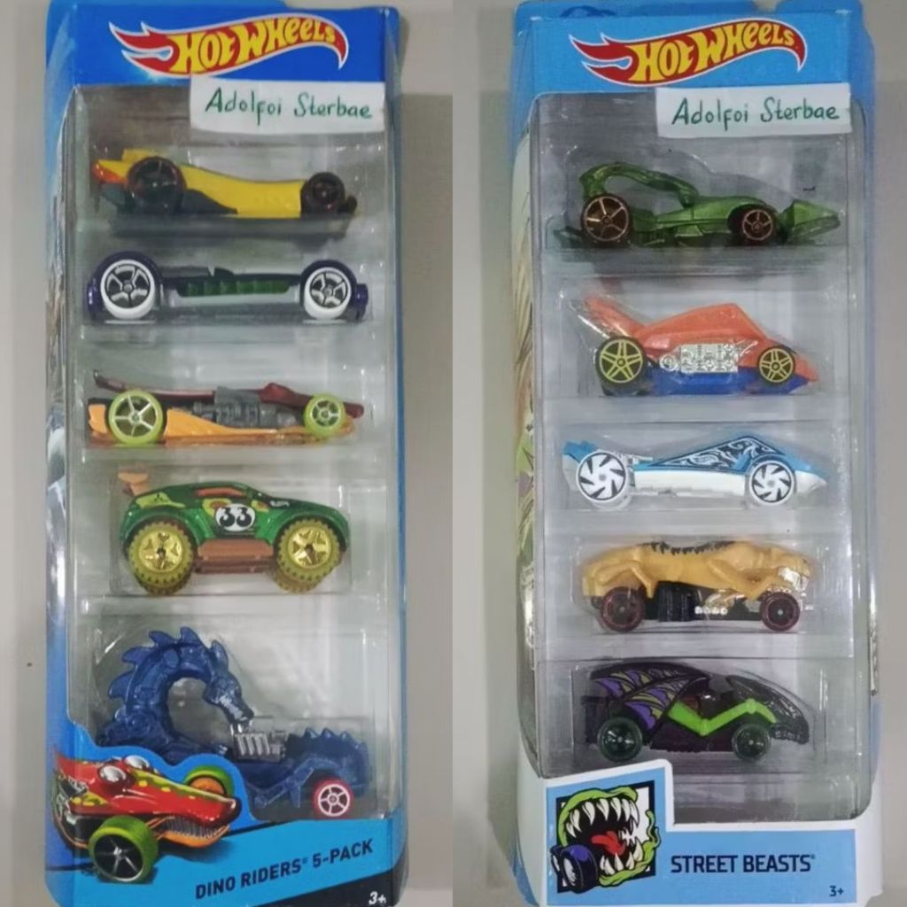 hotwheels hot wheels gift pack gp isi 5 dino riders 5 pack power bomb retro active croc rod mitsubis