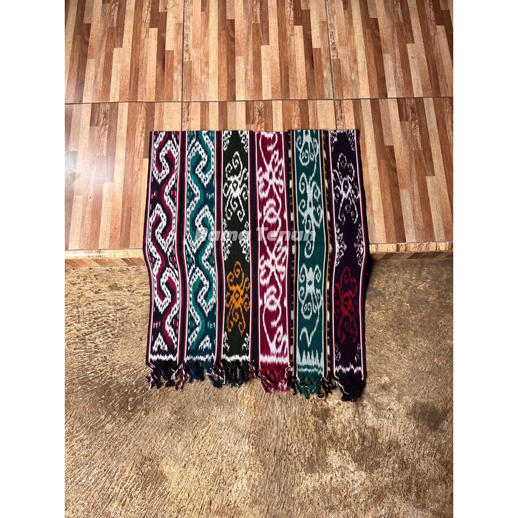 Syal Tenun Etnik Nusantara Motif Toraja Dayak Kalimantan Termurah