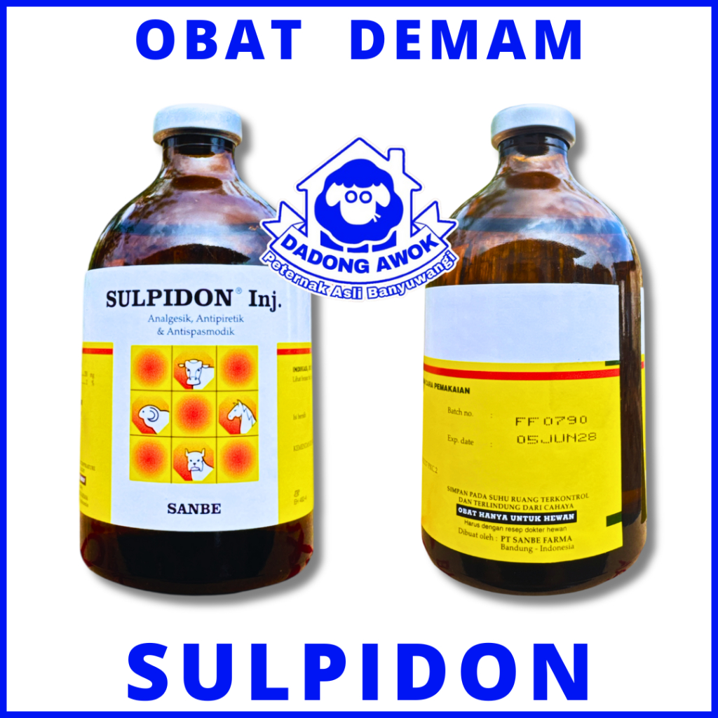 SULPIDON Obat kejang kejang penurun panas - SULPIDON 100ml - sapi kambing domba IBRAHIM DADONG AWOK