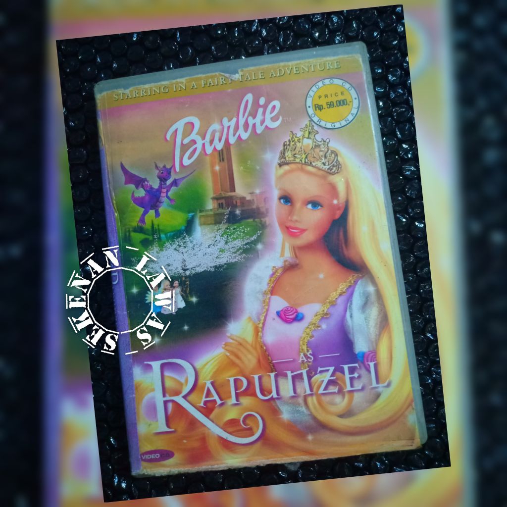 VCD Barbie Rapunzel / Teks Indonesia (Disc Banyak Baret / Ada Sedikit Macet Di Akhir)