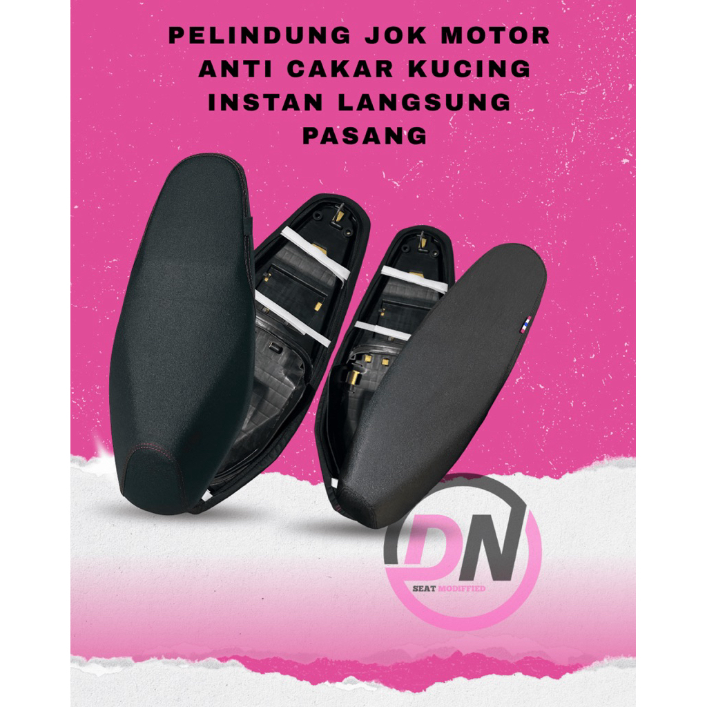 SARUNG JOK AMPLAS KASAR ANTI CAKAR KUCING LANGSUNG PASANG#BEAT#VARIO#NMAX#PCX