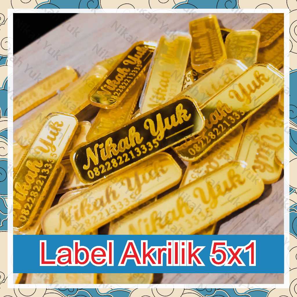 LABEL NAMA CUSTOM AKRILIK GOLD, LABEL LOGO, LABEL NAMA AKRILIK MURAH, LABEL HIJAB,LABEL BAJU