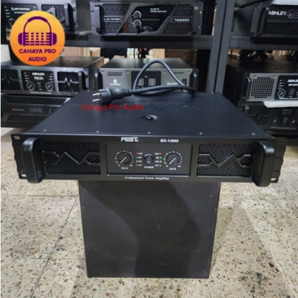 Power Amplifier FEST MX - 14000 Original Class H 2 Channel 1400 Watt