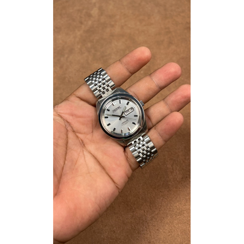 JAM TANGAN PRIA RICOH DYNAMIC WIDE AUTOMATIC JAPAN VINTAGE RARE