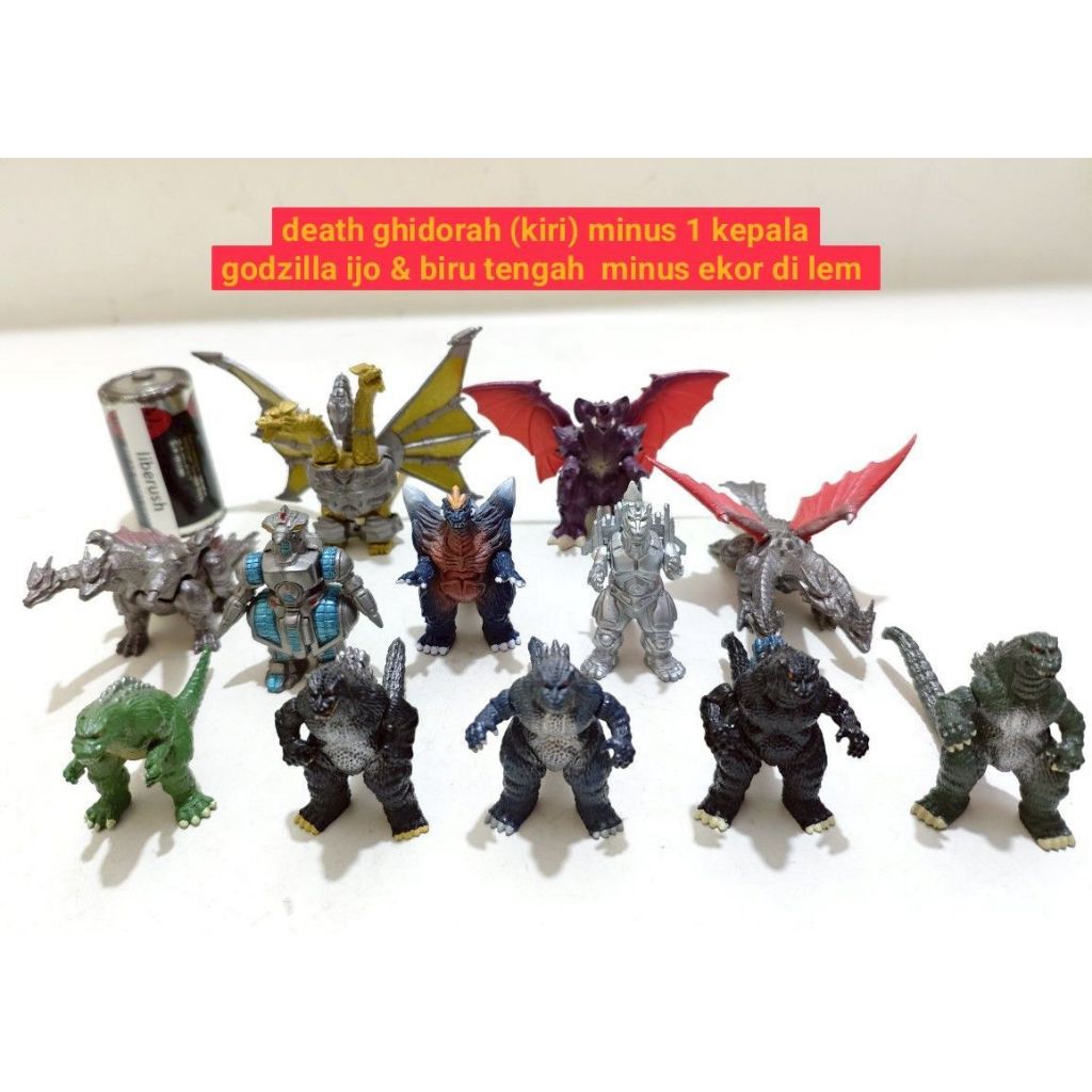Set vintage toho bandai space godzilla mecha king ghidorah gidhora destroyah death ghidorah super me