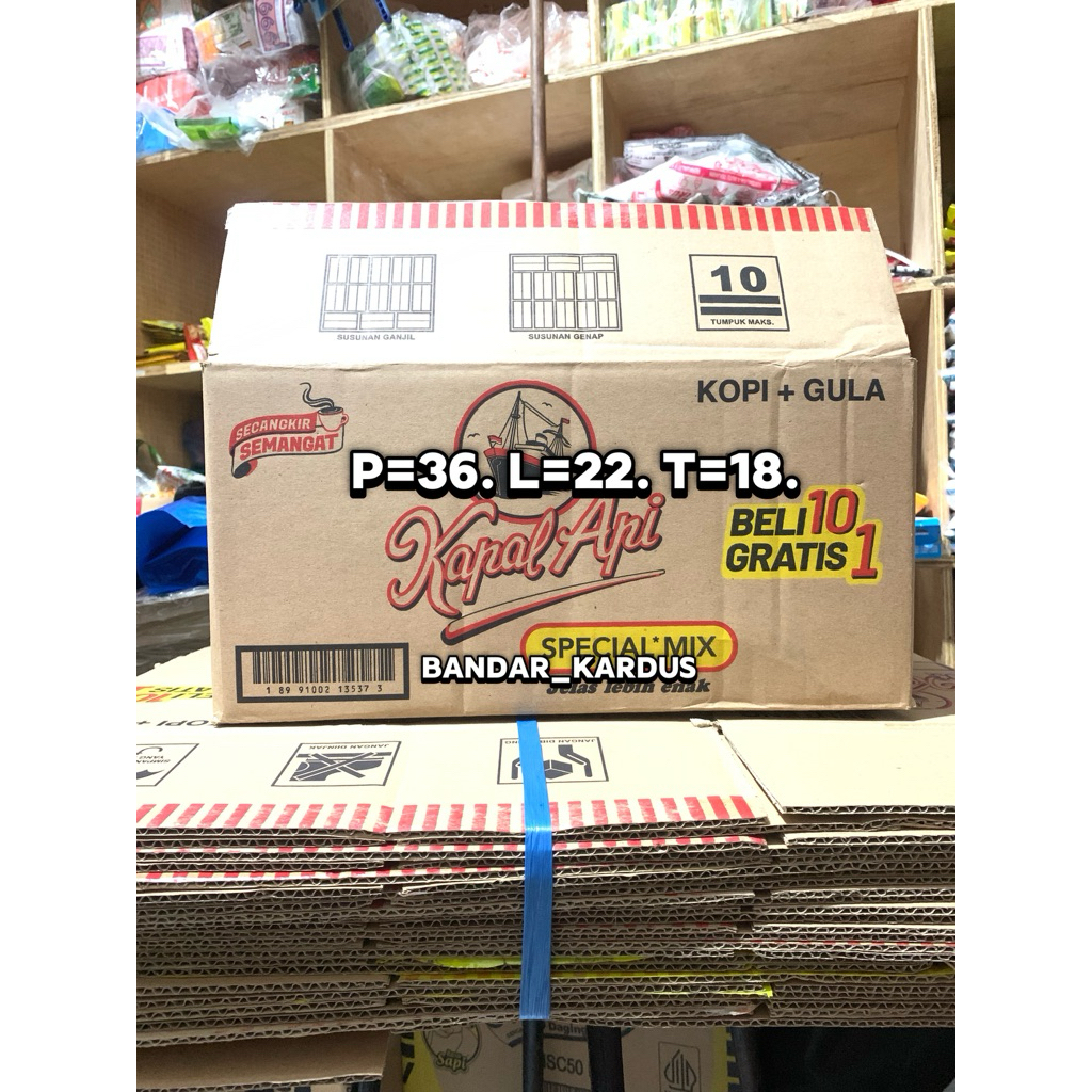 Obral Kardus Dus Bekas Kapal Api Panjang, Layak Pakai, Box Packing