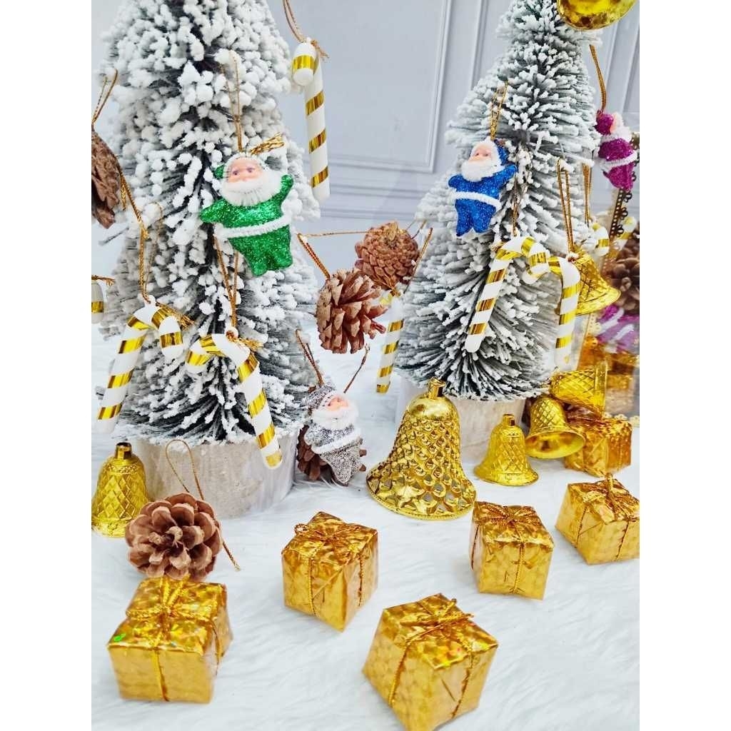 Hiasan Pohon Natal 32 Pcs Lima Model / Ornamen Gantungan Pohon Natal