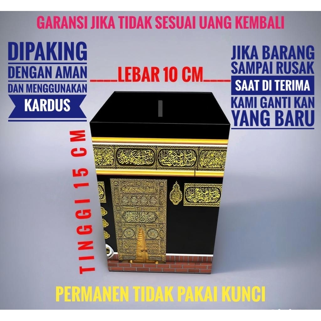 Celengan Ka'bah Souvenir Celengan Umroh Ka'Bah