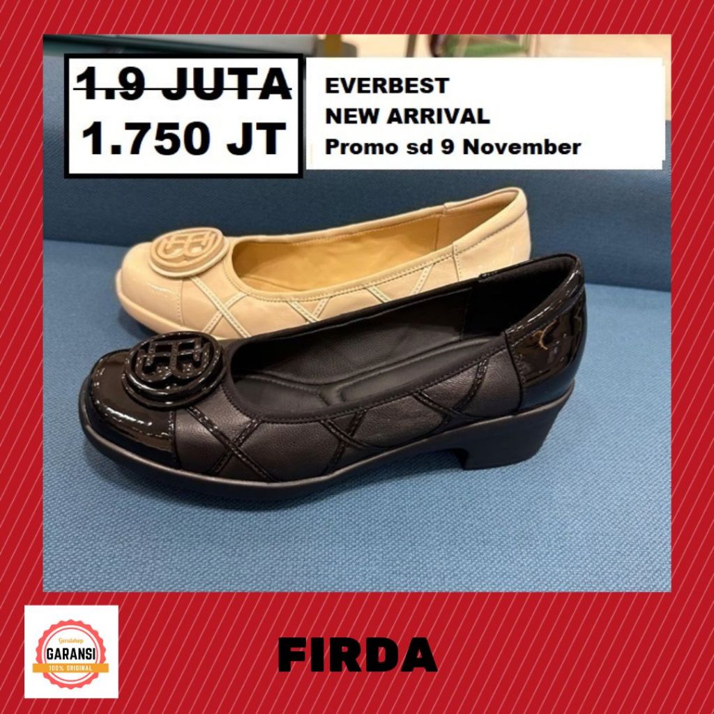 Sepatu heels wanita Everbest FIRDA original SALE