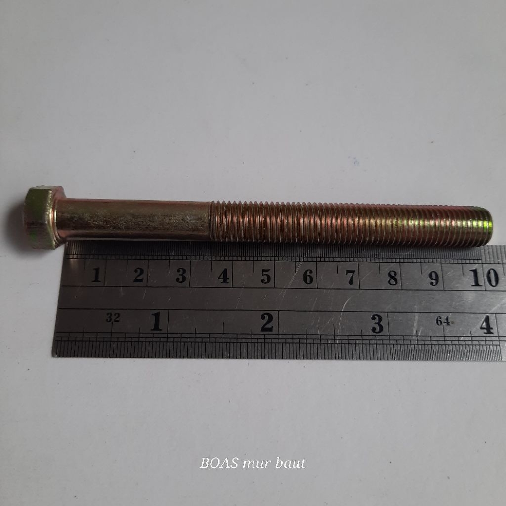 BMK 8x100 Baut kuning 8mm panjang 10 cm boasmurbaut