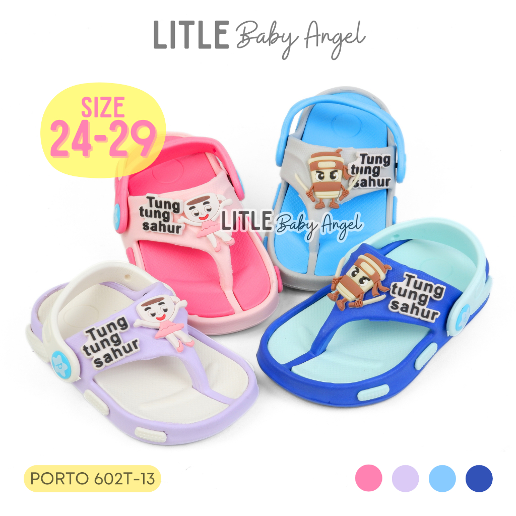 Sandal Jepit Anak Balita Laki Perempuan Karakter Anomali Tung Sahur Ballerina 1 2 3 4 Tahun Sendal C