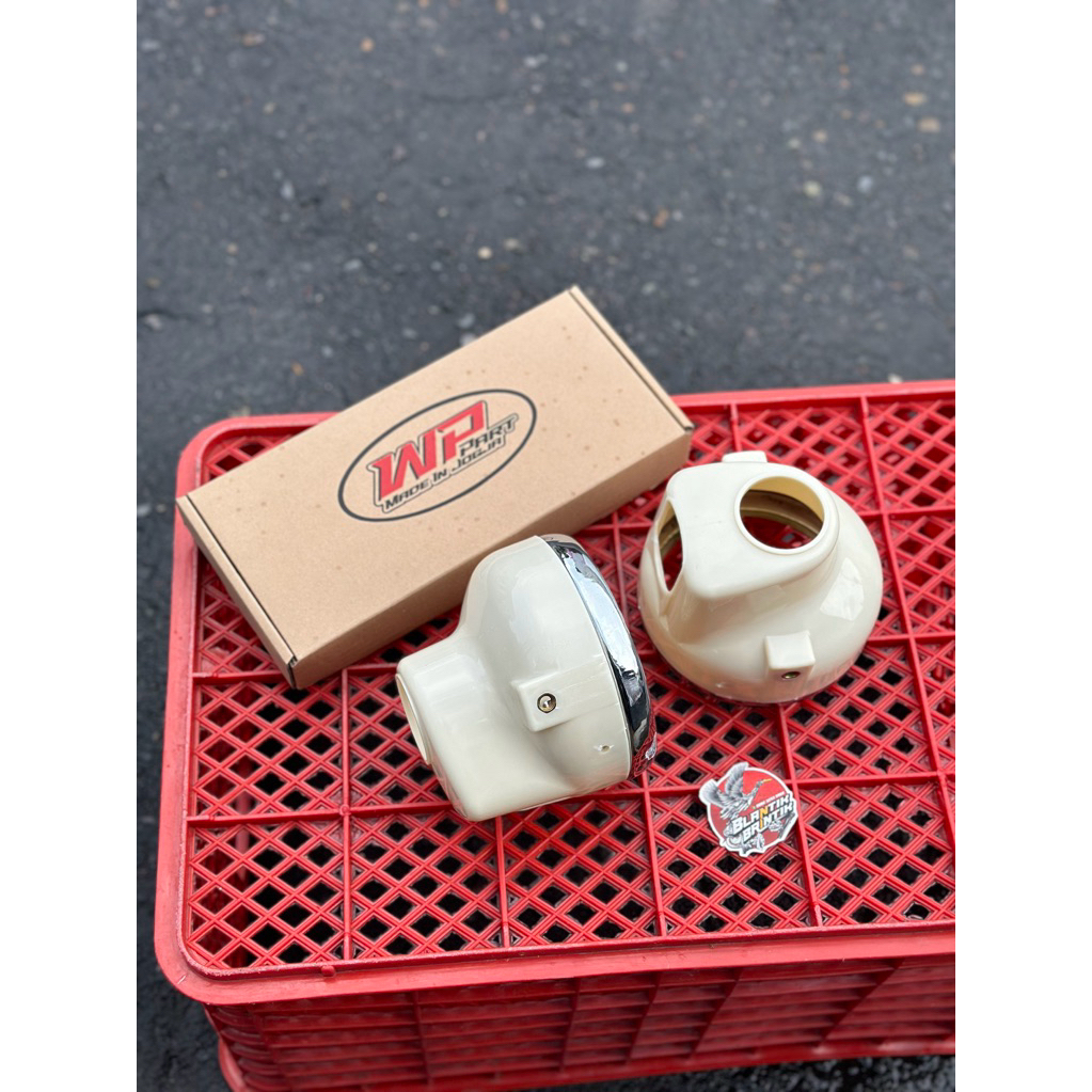 BATOK LAMPU GL100 PLATINA 79 GADING ORI WP WHELLPAROF HEADLAMP GL100 79 style LAMPU DEPAN GL 100 79 